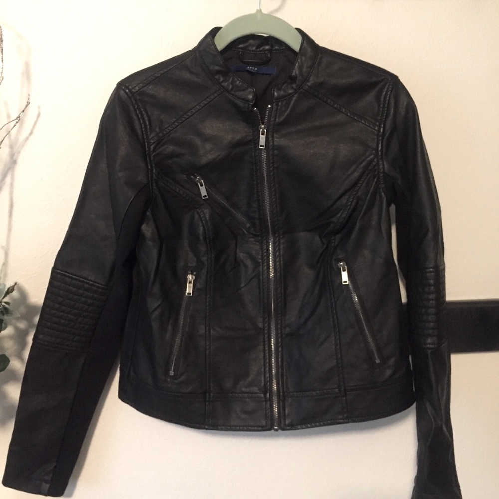 Apt 9 faux leather jacket - Picture 1 of 14